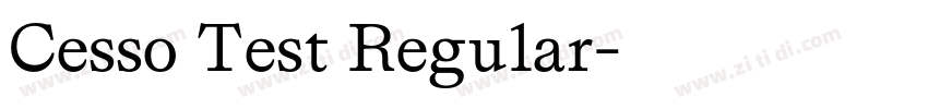 Cesso Test Regular字体转换 Cesso Test Regular字体转换